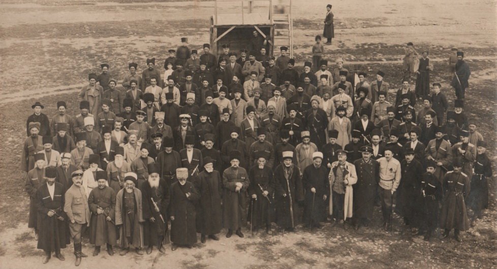 Delegates of the First Congress of the Union of the Mountaineers of the North Caucasus and Dagestan. (1917).