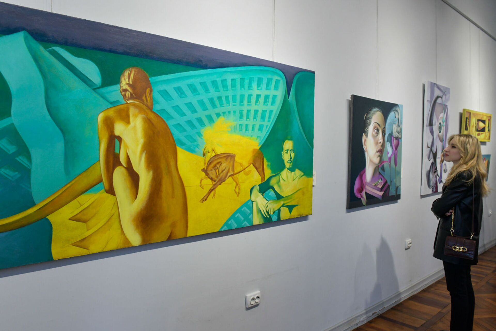 Abkhaz Artist Adgur Ampar Exhibition