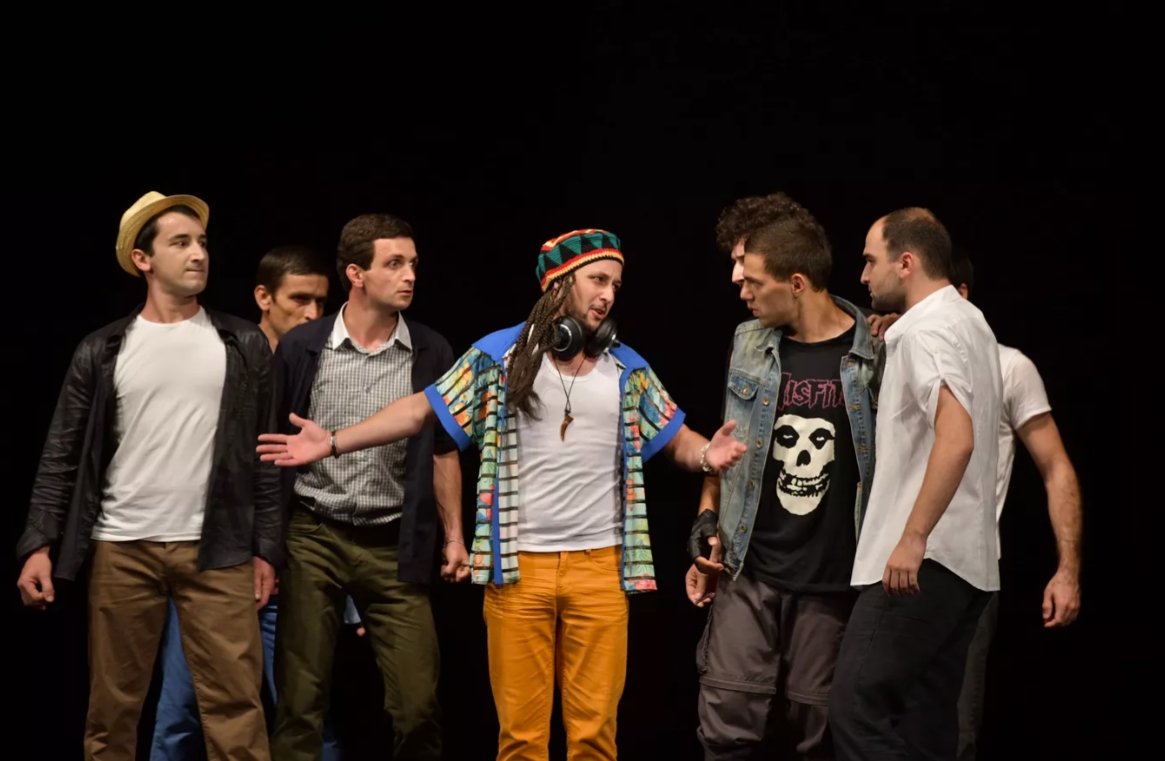 The actors of the play "After Sunset" were graduates of the Abkhaz State University of the faculty of acting.