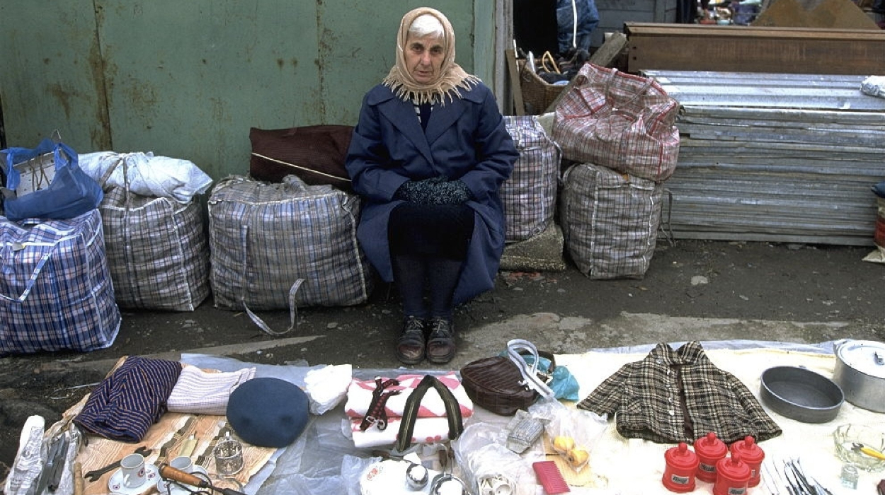 During the blockade, women crossed borders to sell goods and earn money for essentials.