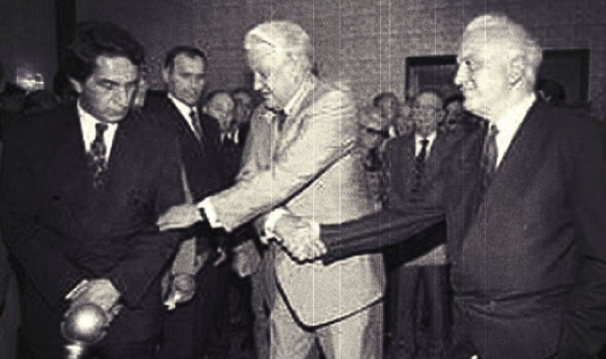 Ardzinba, Yeltsin and Shevardnadze