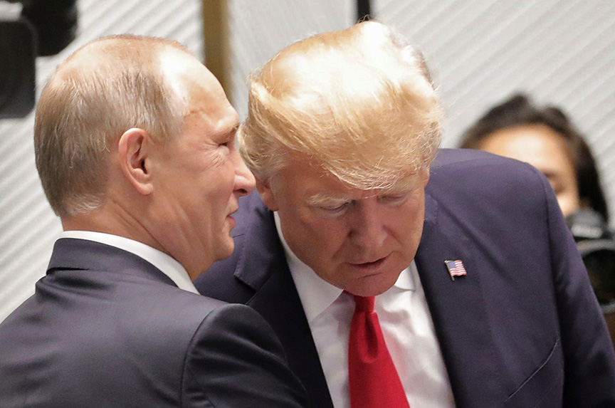 Trump and Putin chatting