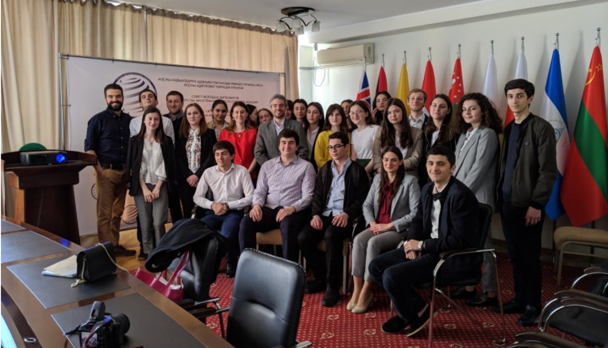 Members of Abkhazia's Councils of Young Diplomats take part in a UNPO training in Sukhum, May 2019.