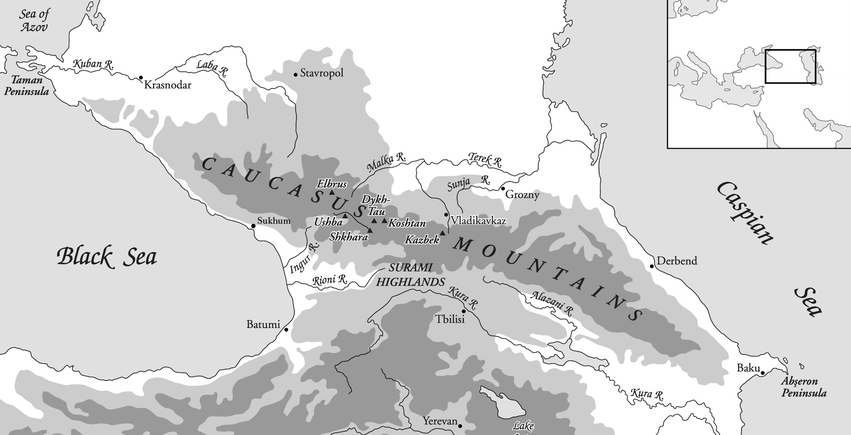 Caucasus Map