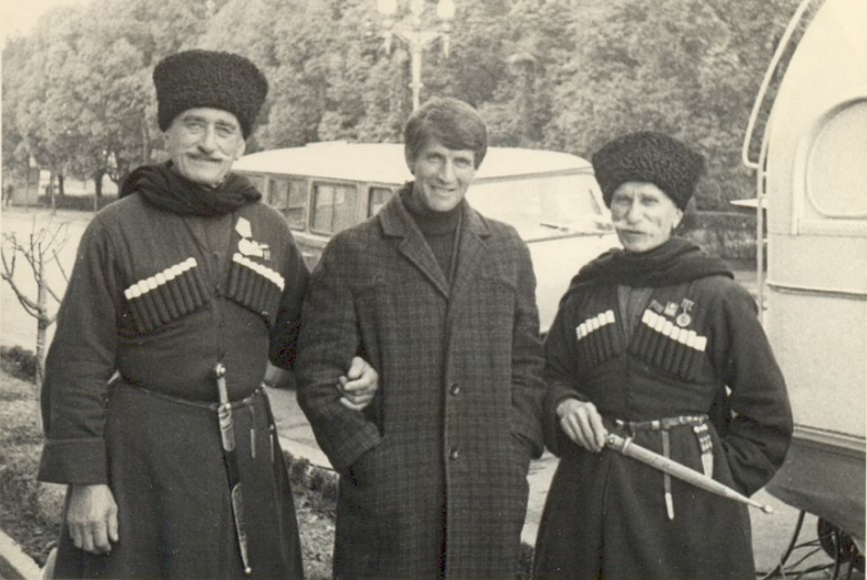Taif Adzhba with Abkhazian elders