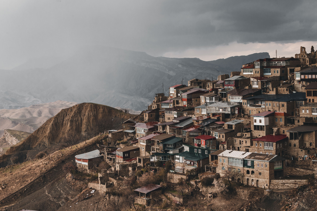 View of the village of Chokh in Dagestan