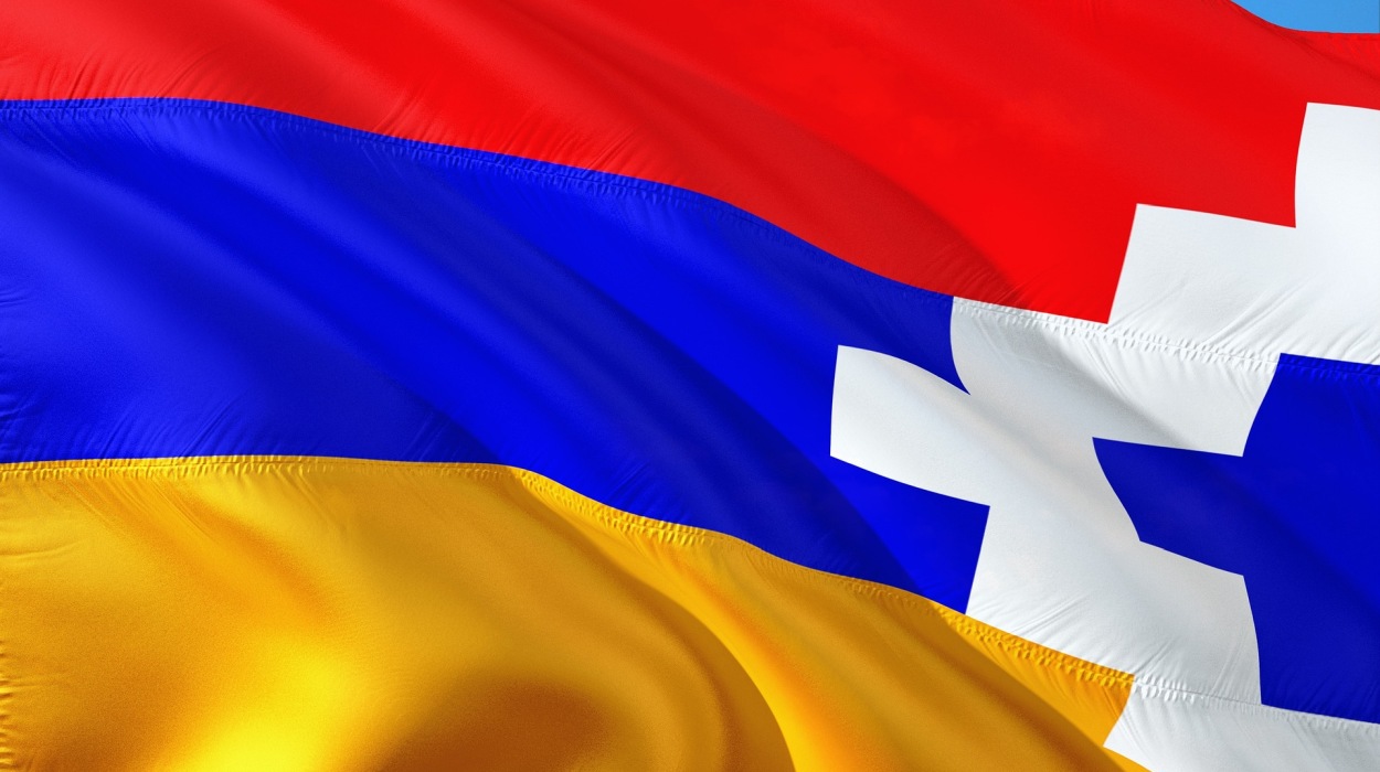 Flag of the Republic of Artsakh.