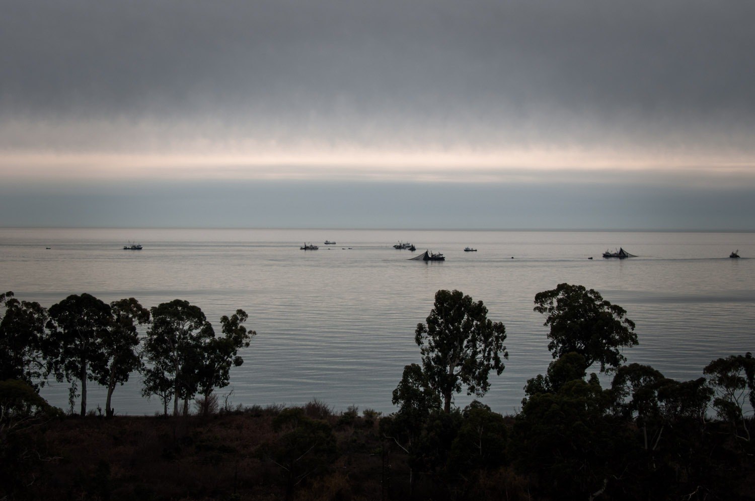 Turkish ships are fishing near Abkhazian coast. New Athos, Abkhazia. © Olga Ingurazova