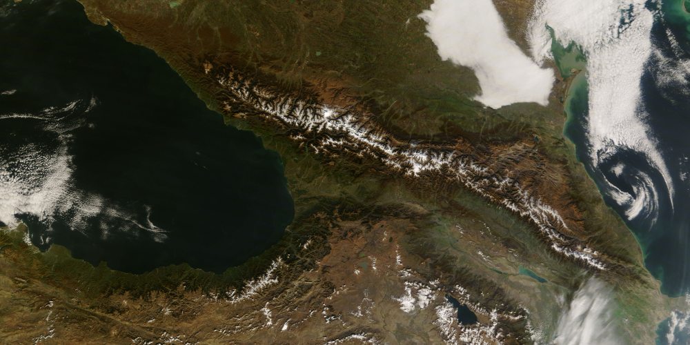 Caucasus Satellite Image