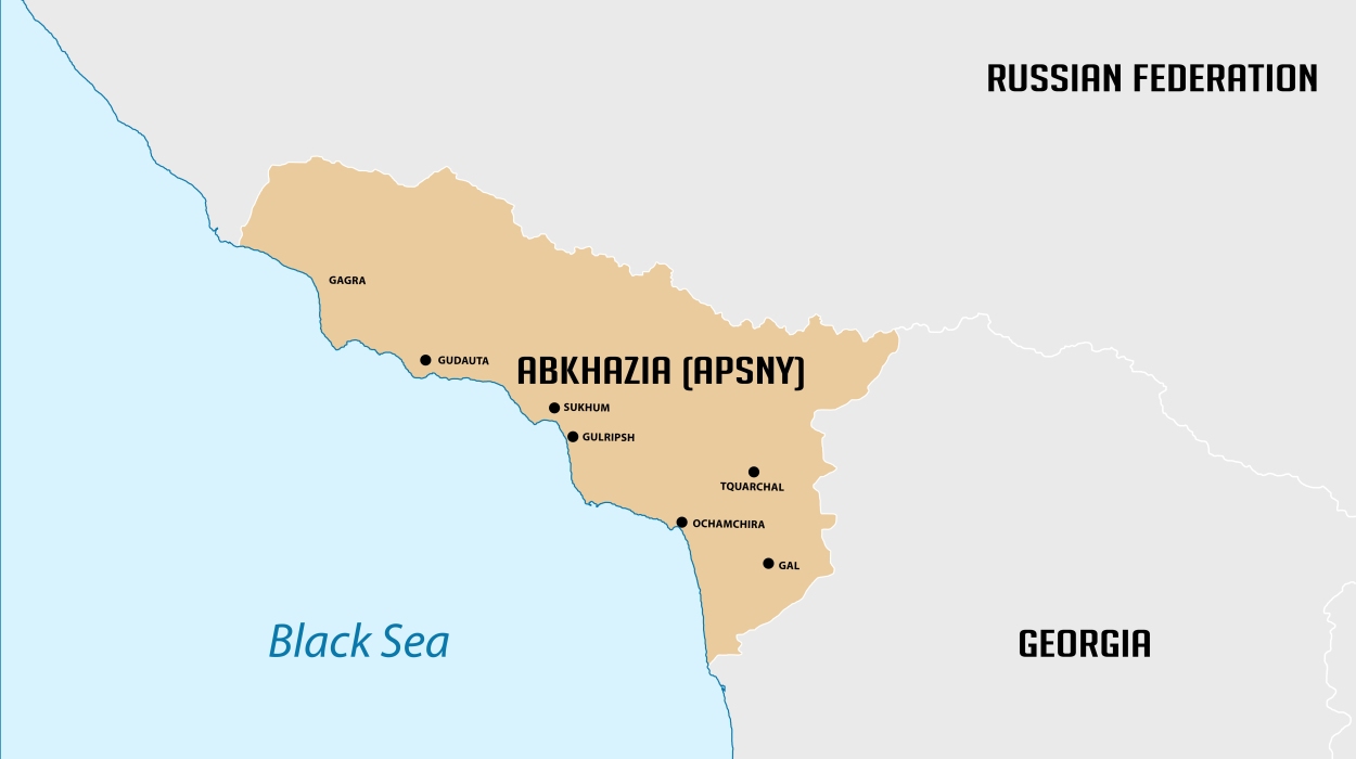 Republic of Abkhazia Map
