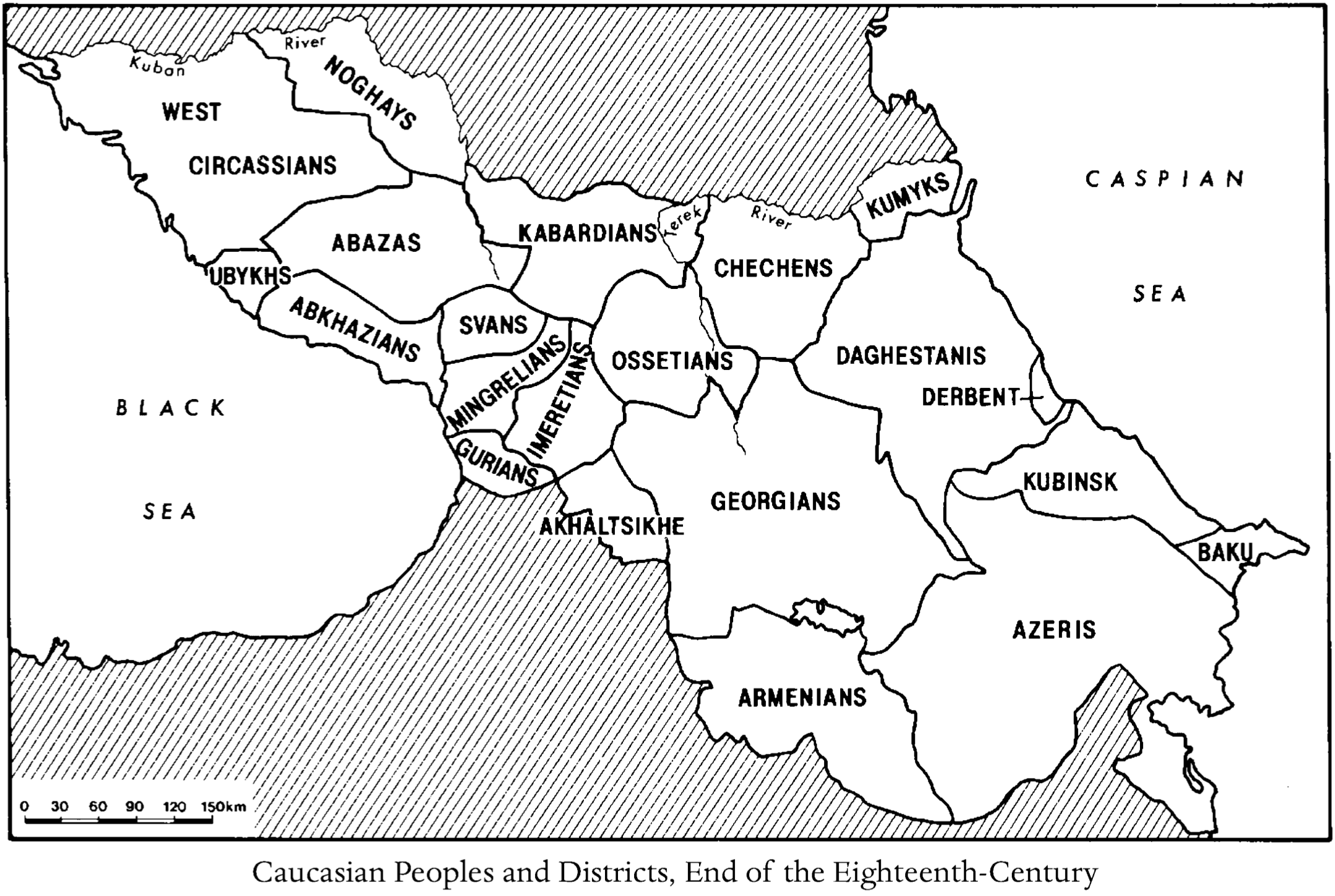 Caucasus Map - 18th century