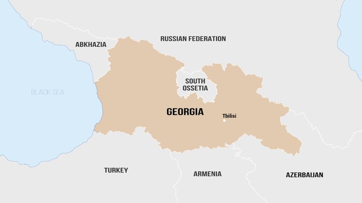 Georgia (country) map