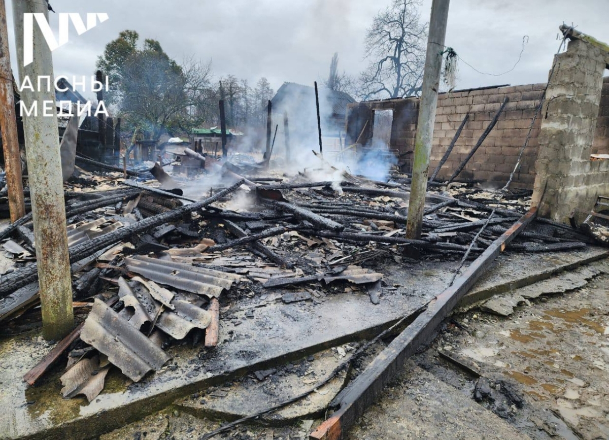 Fire in Gal District, Abkhazia