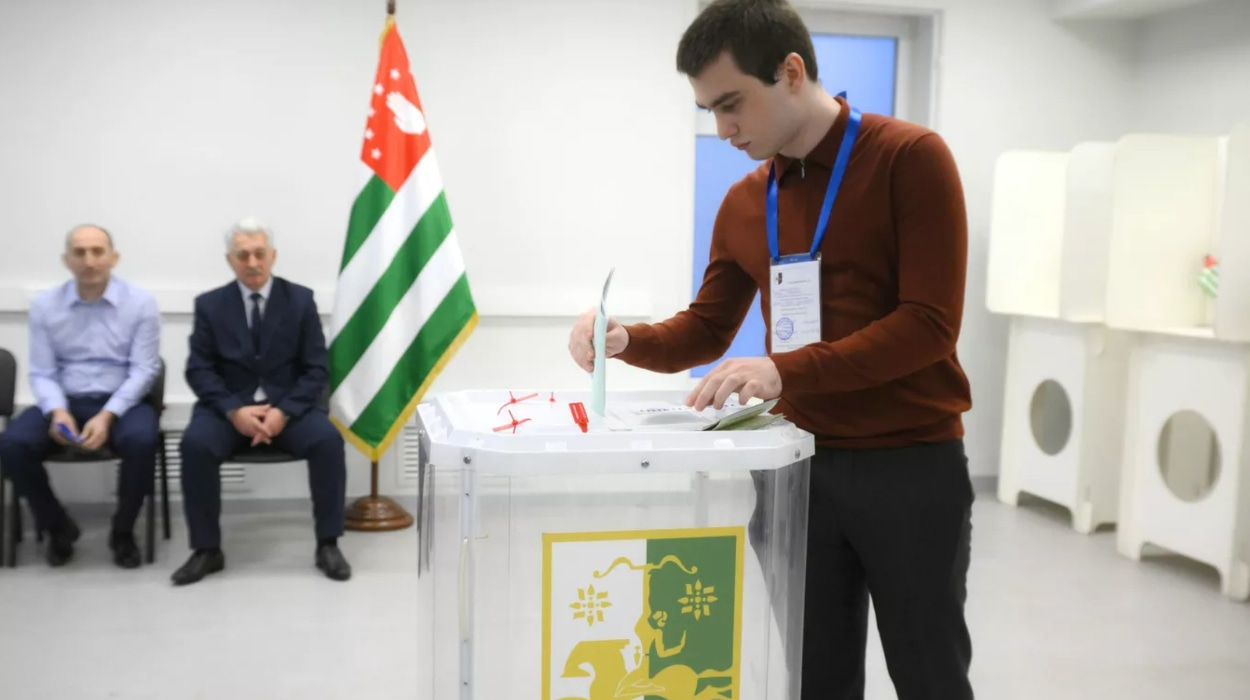 Voting in Abkhazia's presidential election will continue until 8:00 PM.