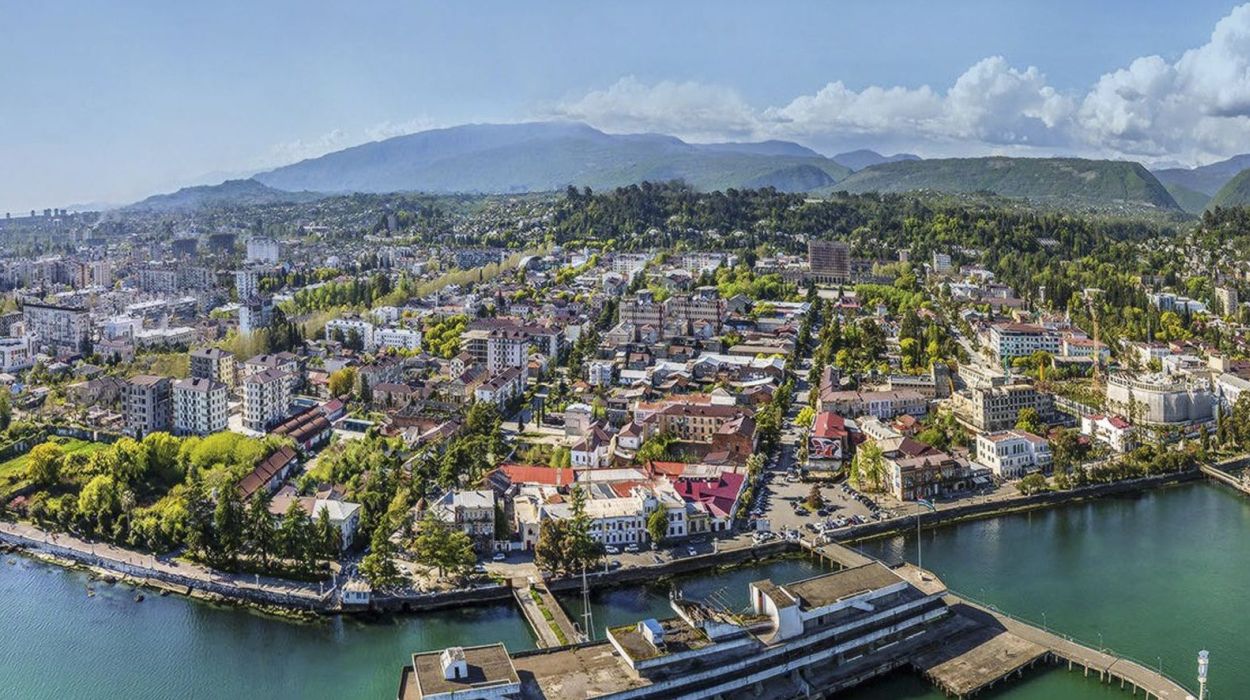 Sukhum, the capital city of Abkhazia.