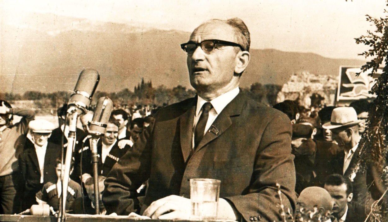 Georgy Dzidzaria - speech at the celebration dedicated to the 100th anniversary of the Abkhaz uprising of 1866, the village of Lykhny, May 30, 1966