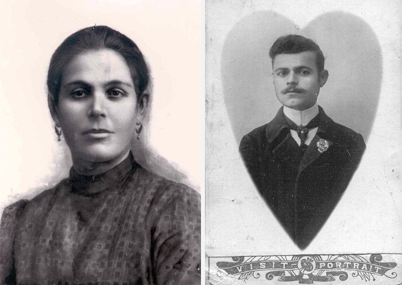 Photographer's sister Sofia Evkarpidi-Ioakimidi and brother Manolis Evkarpidi
