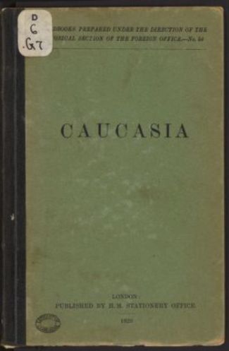 Caucasia, by Great Britain Foreign Office